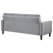 Upholstered track arms tufted sofa in gray performance fabric by Coaster additional picture 5