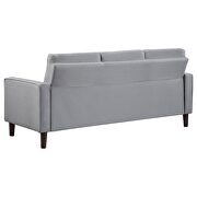Upholstered track arms tufted sofa in gray performance fabric by Coaster additional picture 6
