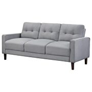Upholstered track arms tufted sofa in gray performance fabric by Coaster additional picture 8