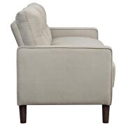 Upholstered track arms tufted sofa in beige performance fabric by Coaster additional picture 4