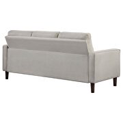 Upholstered track arms tufted sofa in beige performance fabric by Coaster additional picture 5