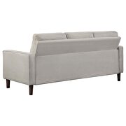 Upholstered track arms tufted sofa in beige performance fabric by Coaster additional picture 6