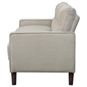 Upholstered track arms tufted sofa in beige performance fabric by Coaster additional picture 7