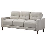 Upholstered track arms tufted sofa in beige performance fabric by Coaster additional picture 8