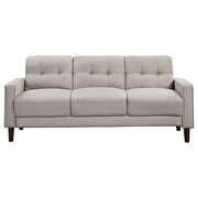 Upholstered track arms tufted sofa in beige performance fabric by Coaster additional picture 9
