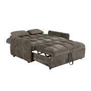 Sleeper sofa bed upholstered in durable brown chenille by Coaster additional picture 6