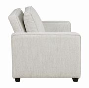 Sleeper sofa bed in beige chenille fabric additional photo 4 of 11