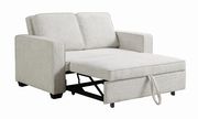 Sleeper sofa bed in beige chenille fabric by Coaster additional picture 8
