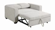 Sleeper sofa bed in beige chenille fabric by Coaster additional picture 9
