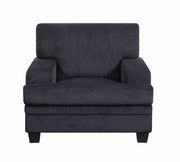 Casual grey chenille fabric sofa by Coaster additional picture 4