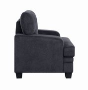 Casual grey fabric chair by Coaster additional picture 3
