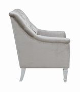 Traditional gray fabric tufted curved back sofa by Coaster additional picture 4