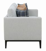 Light gray woven texture casual style sofa by Coaster additional picture 3