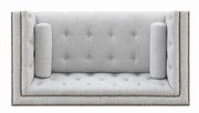 Light gray fabric tufted sofa by Coaster additional picture 6