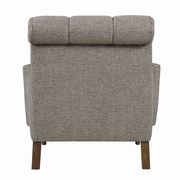 Brown / gray chenille fabric casual style couch by Coaster additional picture 2