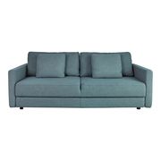 Blue linen-like fabric sofa bed / sleeper sofa by Coaster additional picture 2
