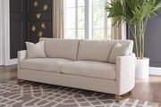 Beige velvet glam sofa w/ rose gold legs by Coaster additional picture 7