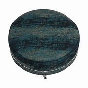 Ottoman in peacock distressed fabric by Coaster additional picture 2