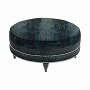 Ottoman in peacock distressed fabric by Coaster additional picture 4