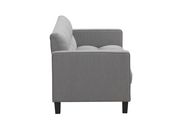 Woven gray fabric grid tufting style sofa by Coaster additional picture 7