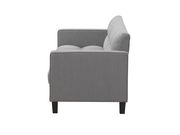 Woven gray fabric grid tufting style sofa by Coaster additional picture 9