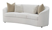 Latte upholstery tight back plush sofa by Coaster additional picture 9