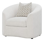 Latte upholstery tight back plush chair by Coaster additional picture 2