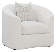 Latte upholstery tight back plush chair by Coaster additional picture 3