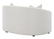 Latte upholstery tight back plush loveseat by Coaster additional picture 4