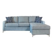 Gray 2pcs reversible contemporary sectional sofa additional photo 2 of 2