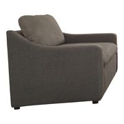Perfrormance fabric casual style sofa in charcoal additional photo 2 of 3