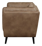 Upholstered button tufted loveseat in brown microfiber by Coaster additional picture 8