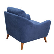 Mid-century modern in the perfect shade of blue chair additional photo 5 of 7