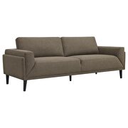 Upholstered track arms sofa in brown woven fabric by Coaster additional picture 11