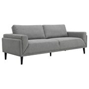 Upholstered track arms sofa in gray woven fabric by Coaster additional picture 11