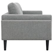 Upholstered track arms sofa in gray woven fabric by Coaster additional picture 4