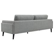 Upholstered track arms sofa in gray woven fabric by Coaster additional picture 6