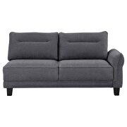 Upholstered curved arms sectional couch by Coaster additional picture 11