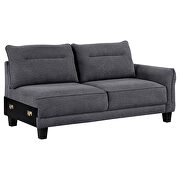 Upholstered curved arms sectional couch by Coaster additional picture 14