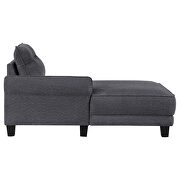 Upholstered curved arms sectional couch by Coaster additional picture 6