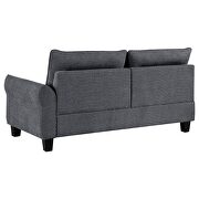 Upholstered curved arms sectional couch by Coaster additional picture 8