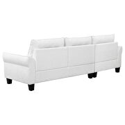 Upholstered curved arms sectional sofa white and black by Coaster additional picture 13
