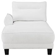 Upholstered curved arms sectional sofa white and black by Coaster additional picture 16