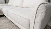 Upholstered curved arms sectional sofa white and black by Coaster additional picture 7