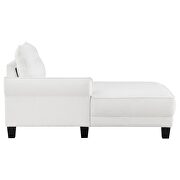 Upholstered curved arms sectional sofa white and black by Coaster additional picture 9
