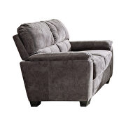 Velvety soft upholstery in a marbled charcoal gray sofa additional photo 3 of 2