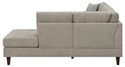 Toast low pile chenille upholstery two piece reversible sectional by Coaster additional picture 2