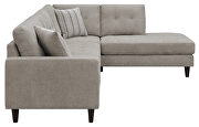 Toast low pile chenille upholstery two piece reversible sectional by Coaster additional picture 3