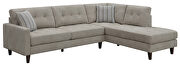 Toast low pile chenille upholstery two piece reversible sectional by Coaster additional picture 6