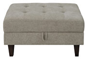 Toast low pile chenille upholstery storage ottoman by Coaster additional picture 3